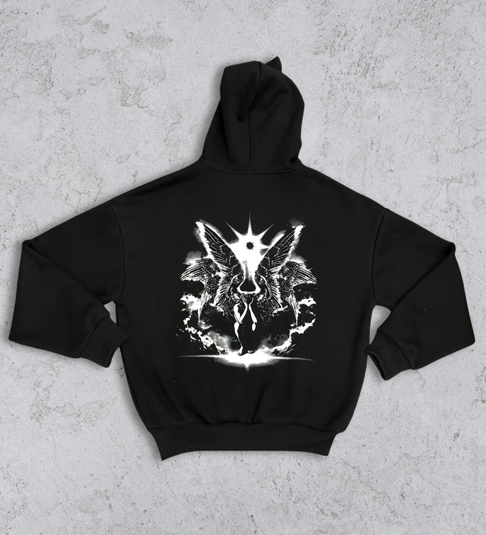 Fallen Angel 500gsm french terry zip hoodie